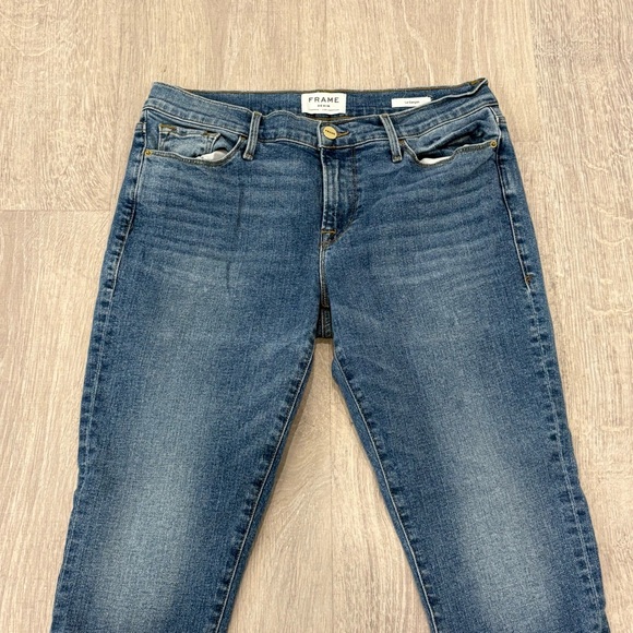 Frame Le Garçon Mid Rise Straight Leg Denim Jeans Size 28 - Picture 3 of 10